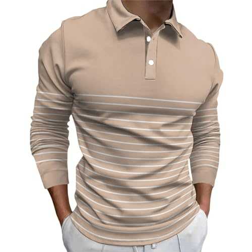 Short Shirt Men T Shirt Casual Fashion Color Coordinated Striped Basic Shirt Digital Print Button Casual Long Sleeve T Shirt Short Sleeve Shirts