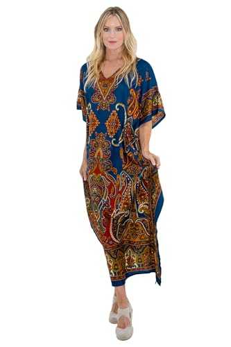 Miss Lavish London Elegant Kaftan Dresses for Women Caftans Beach Coverups