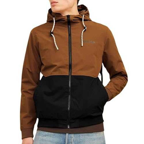 JACK & JONES Men's Jjerush Hood Bomber Noos Jacket