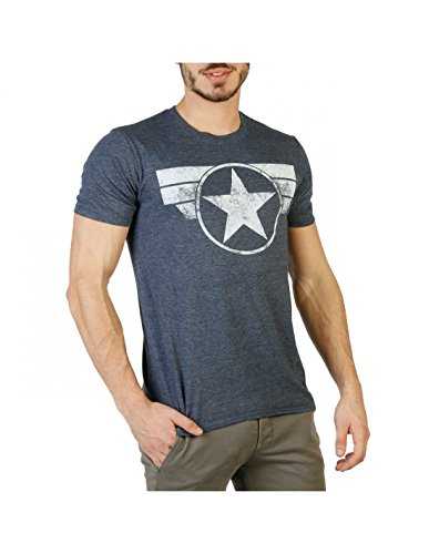 Marvel Men's Captain America Cap Logo T-Shirt