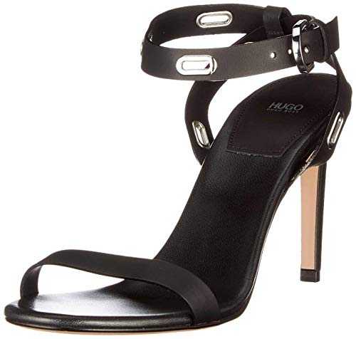 HUGO Women's Kimley Sandal 90-C, Black 1, 6 UK