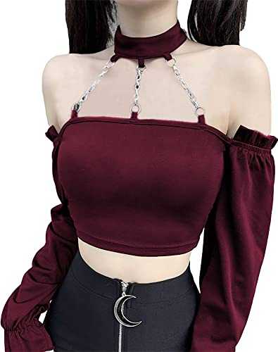 Sexy Halter Neck Choker Punk Top Women Bandage Backless Buckle Cami Summer Tank Tops