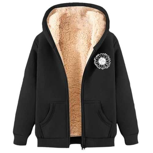 Fleece Jacket Women Uk Sherpa Teddy Long Sleeve Teddy Winter Clothes Womens Winter Coats Women Hoodies Black Zip Up Hoodie Fleece Jumper Women Fleece Cardigans for Women Winter Womens Quilted Jackets