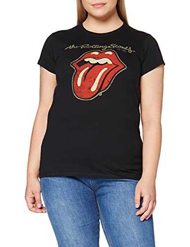 The Rolling Stones Women's Plastered Tongue Short Sleeve T-Shirt