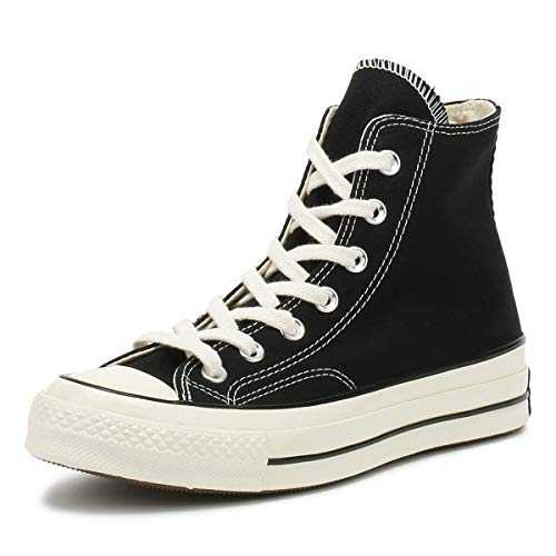 Unisex Chuck 70 Classic High Top Sneaker, Black Black Black Egret 001, 10 UK