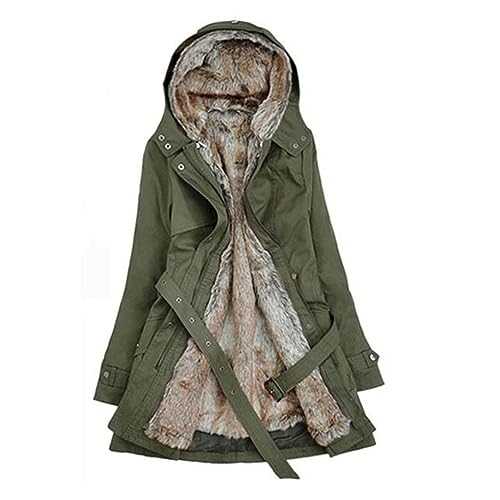 Waterproof Coat Womens Ladies Coats Pea Coat Gothic Gifts for Women Winter Clothes Parka Jacket Womens Sherpa Fleece Puffer Faux Fur Coat