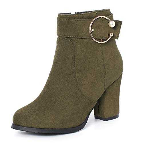 Mo Joc Fashion Women Ankle Boots with Block Heel