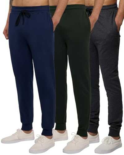Real Essentials Men's Tapered Sweatpants