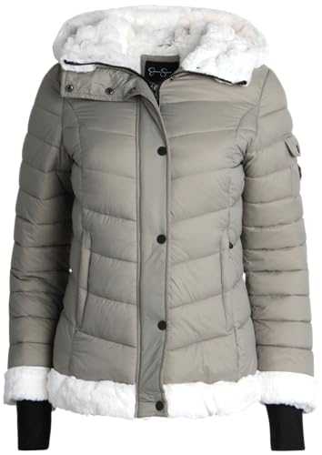 Jessica Simpson Women's Winter Jacket – Sherpa Lined Puffer Parka Windbreaker Coat (S-XL)