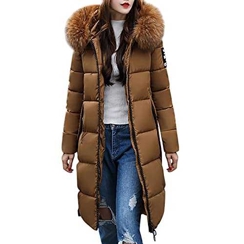 AMhomely Puffer for Women UK Clearance Women Solid Casual Thicker Winter Slim Down Lammy Jacket Coat Overcoat Sale Ladies Casual Loose Cardigans Shirt Coat Trench Topcoats Jackets