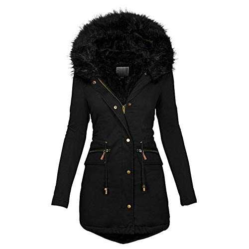 Long Sleeve Tops Women Plus Size 70s Coats Women Fitted Fall Jackets Women Overcoat Solid Coat Fashion Casual Women Thicker Winter Slim Women's Coat Winter Jackets for Women Uk Sale Clearance