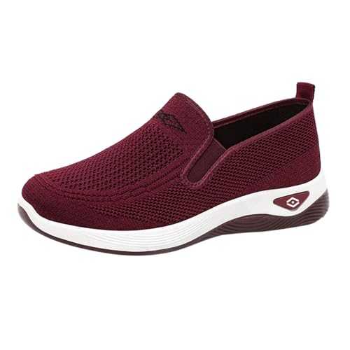 Women's Casual Shoes Spring Summer and Autumn Mesh Breathable Wear Single Shoes Light and Comfortable Soft Sole Slip On Mother's Casual Size 11 Womens