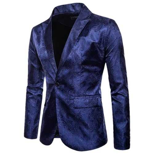 Men's Banquet Club Party Wedding Suit Blazers Bar Night Jacket Men Bright Suit Paisley Blazer Social Suit Jacket