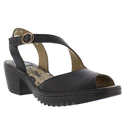 Fly London Women WYNO023FLY Open Toe Sandals, Black (Black 000), 6 UK