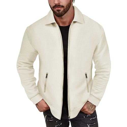Cocila Classic Car Jacket Top Lapel Zipper Long Sleeve Tops Fashion Casual Mens Leather Jackets 4Xl Lightweight Summer Faux Men