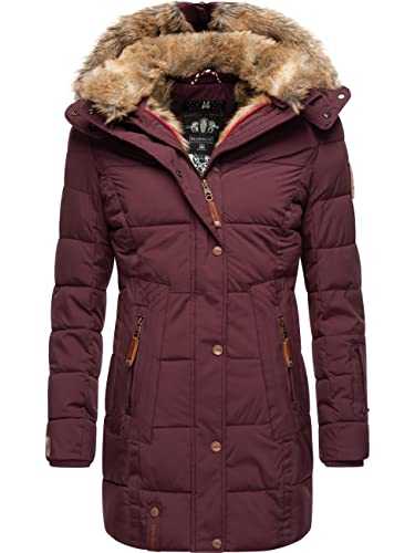 Marikoo Lieblings Jacke Ladies’ Winter Puffer Coat with Faux Fur XS-XXL