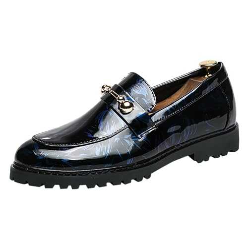 Mens Smart Shoes Oxfords Casual Leather Shoes Moccasins Formal Shoes Comfort Fashion Walking Flat Breathable Driving Shoes Comfy Slip on Business Dress Shoes UK Size