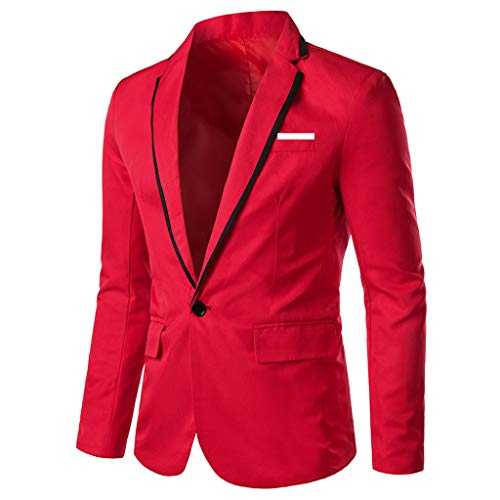 Men's Suits Trend Solid Casual Slim Fit Single Breasted Lapel Leisure Suit One Button Tuxedo Round Hem Pocket Homecoming Blazers Versatile Jacket Tops for Men