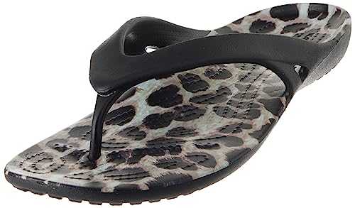 Women's Kadee II Flip W Clog, Black/Multi Animal, 4 UK