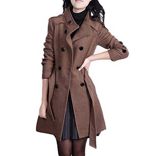 Women Warm Coat with Belt Winter Button Loose Fashion Long Sleeve Jacket Short Trench Coats for Women Uk Hooded Raincoat Trench Coat Jacket 40Th Birthday Gifts for Women Promotion Clearance