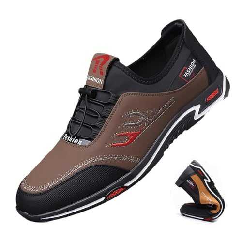 Men's Soft Lightweight Slip-On Shoes, Comfort Business Casual Oxford Shoes for Office Working Walking Driving Loafers