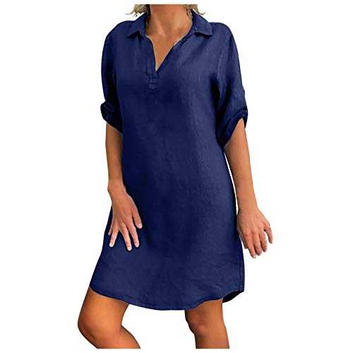 Skang Floral Dresses for Women UK Dress for WomenV-Neck Half SleeveVacationCasual Dress Casual Outfits for Women