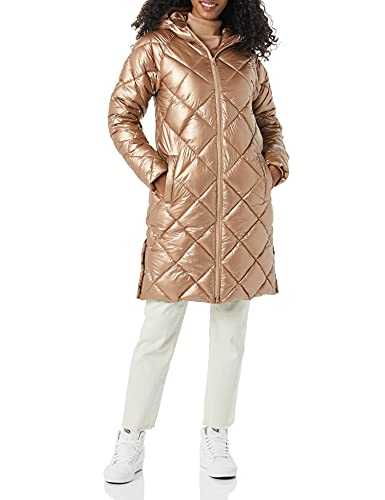 Amazon Essentials Women's Heavyweight Diamond Quilted Knee-Length Hooded Puffer Winter Coat