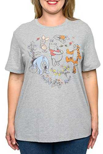 Disney Womens Plus Size T-Shirt Winnie The Pooh Eeyore Print