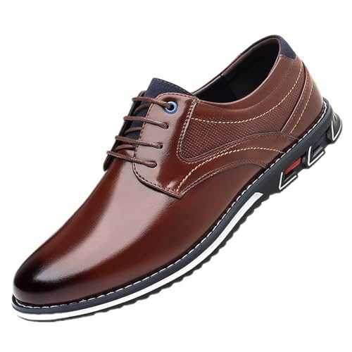 Oxford Shoes Mens Patent Derbys Shoes Loafers Shoes Classic Business Leather Shoes Fashion Pointed Toe Shoes Lightweight Formal Dress Shoes Casual Work Office Comfort Shoes Driving Shoes