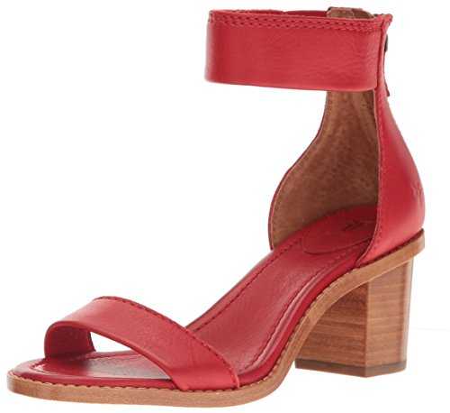 FRYE Women's Brielle Back Zip Dress Sandal, Poppy, 5.5 M US