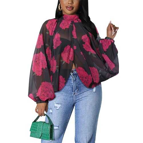 Sexy Tops for Women Party Club Night Batwing Sleeve Chiffon Sheer Self Tie Back Front Open Women Shirts Casual Summer