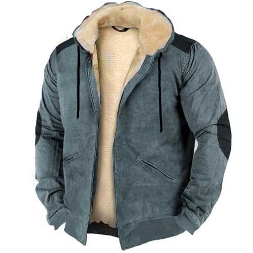 Men S Winter Fleece Inner Jacket Coats Thick Warm Best Winter Jackets For Men With Hood Quilted Bomber Jacket Mens Coat Work Wear