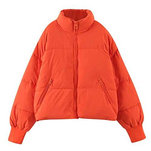 Women's Winter Jacket Coats Warm Hoodie Solid Button Full Zip Coat Thick Down Elegant Jackets Coat Outerwear Women Solid Colour Jacket Pocket Loose Cotton Jacket