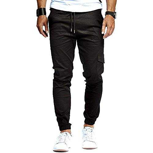Men's Movement Jogger Pants Sweatpants Large Size Sport Casual Drawstring Elasticated Waist Slim Fit Tracksuit Trousers with Pockets for Gym Jogging Running
