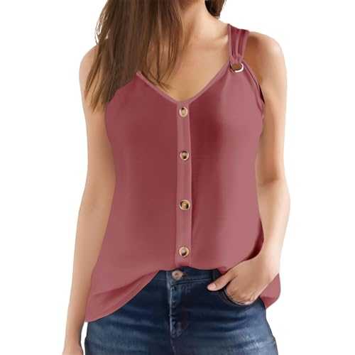Women Fashion Plain Sleeveless T-Shirt Glitter Top