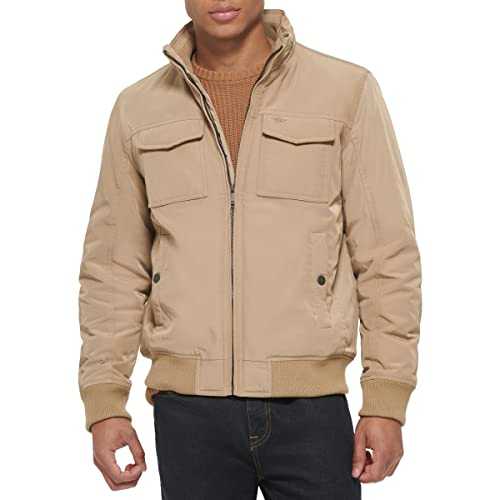 Dockers Men's Stevie Flight Bomber Jacket Coat