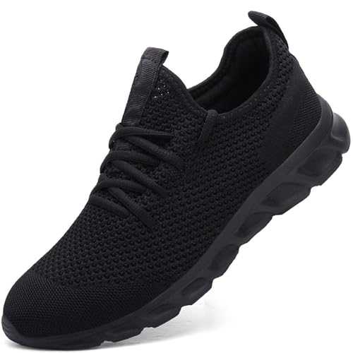 Damyuan Mens Running Walking Tennis Trainers Casual Gym Athletic Fitness Sport Shoes Fashion Sneakers Ligthweight Comfortable Working Outdoor Flat Shoes for Jogging