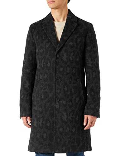 HUGO Mens Malte2311 Regular-fit coat in a virgin-wool blend