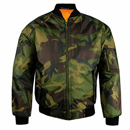 Aimanz Fashions® Men's Classic A1 Bomber Jacket Casual Warm Lightweight Sportswear Windproof Winter Outwear Zip Waterproof Military Coat Plus Size S-5XL