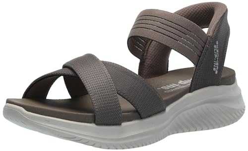 Women's Ultra Flex 3.0-Never Netter Hands Free Slip-ins Sandal, Dark Taupe, 4 UK