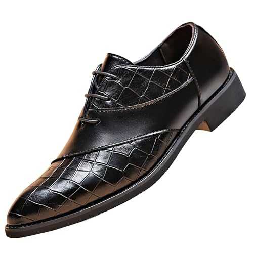 Clearance Mens Smart Shoe Mens Leather Loafers Men Office Shoe Wedding Shoes Derby Formal Shoes Lace Up Shoes Brogue Dress Business Shoes Men's Oxfords Formal Dress Shoes UK