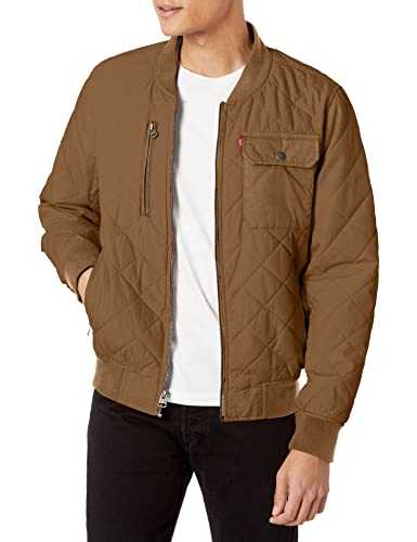 Levi's Men's Parachute Cotton Diamond Quilted Bomber Jacket