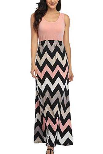 Lacavocor Womens Summer Maxi Dress Tank Top Sleeveless Long Dresses