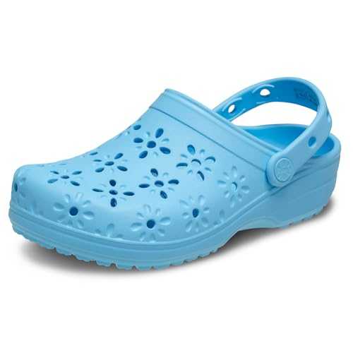 Unisex-Adult Classic Clogs with Floral Cut Out Design