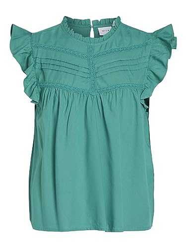 Vila Women's Vivisia New O-Neck Capsleeve Top/Su T-Shirt