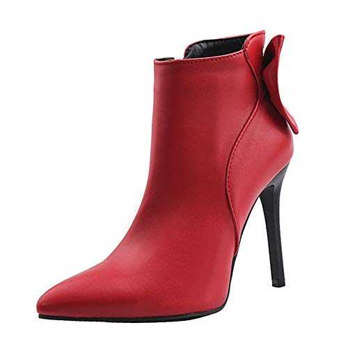 Women Fashion Bowtie Ankle Dressy Boots with Stiletto