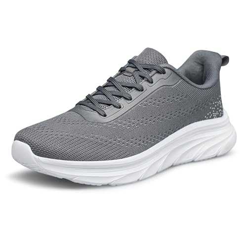 YHOON Slip on Trainers Men Casual Walking Shoes Lightweight Workout Sneakers Jogging Cushioning Trainers for Mens