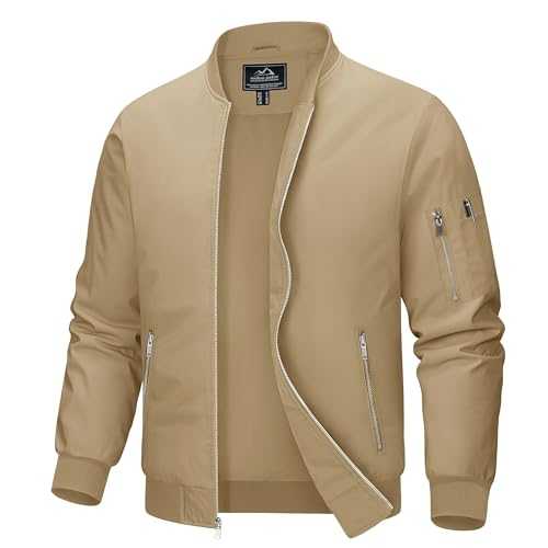 Men's Jackets Summer Autumn Baseball Coats Outdoor Casual Hiking Camping Jackets with Zip Pockets