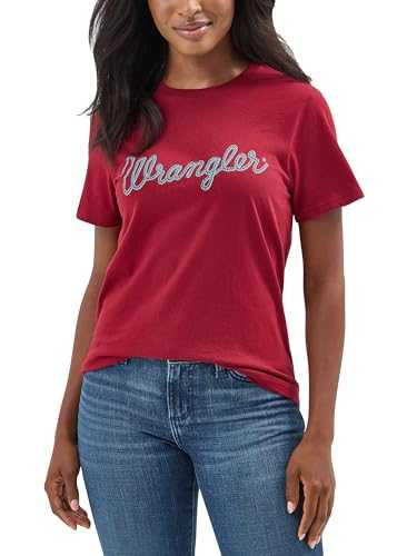 Wrangler Women's Western Retro Short-Sleeve Graphic T-Shirt (Marshmallow Heather, One Size)