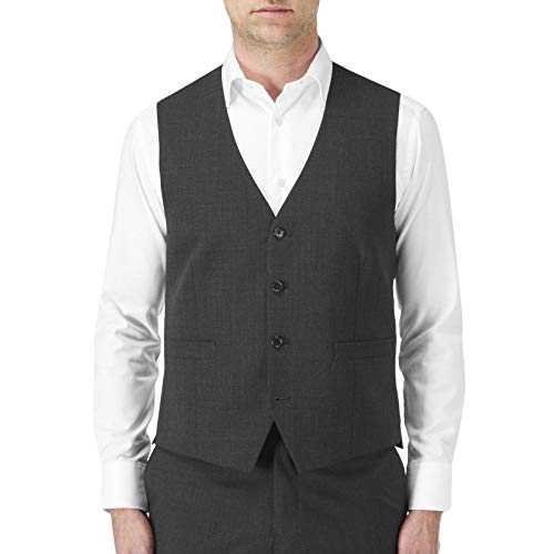SKOPES Wool Rich Darwin Charcoal Waist Coat in Size 36 to 62